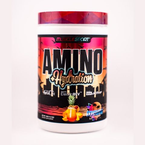 MuscleSport Amino + Hydration, sabor Miami Sunrise