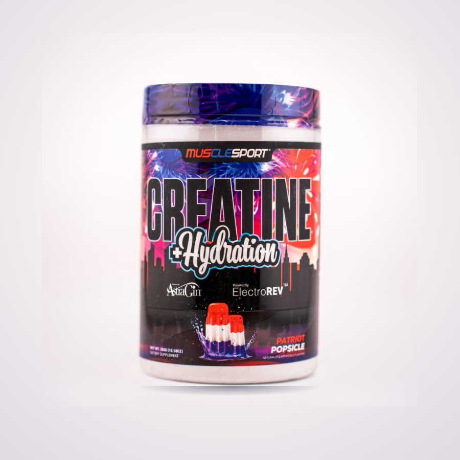 MuscleSport Creatine + Hydration, Patriot Popsicle