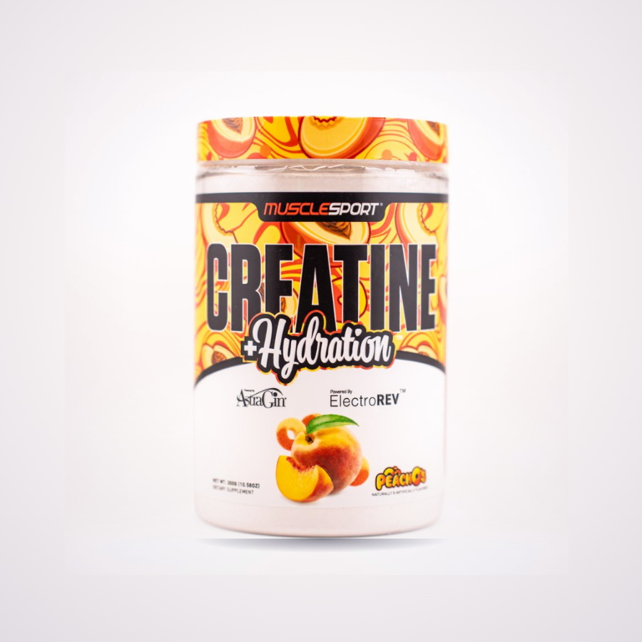 MuscleSport Creatine + Hydration, Peach-O's